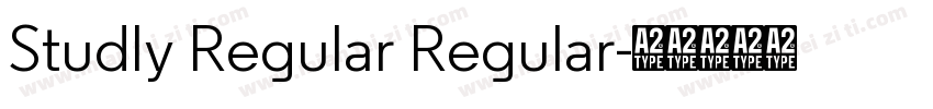 Studly Regular Regular字体转换